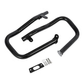 Custom Chrome Chopped Engine Guard Highway Crash Bar Gloss Black Chrome Fit For Harley Road King Street Glide, 2014-2024